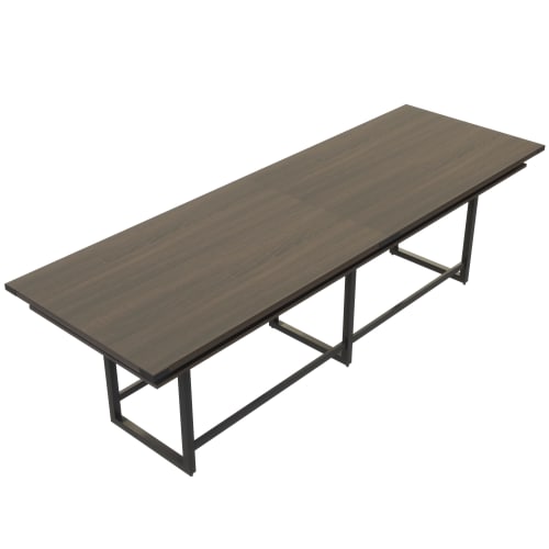 Mirella Conference Table, Standing Height, 42"Hx144"Wx47.25"L, Southern Tobacco